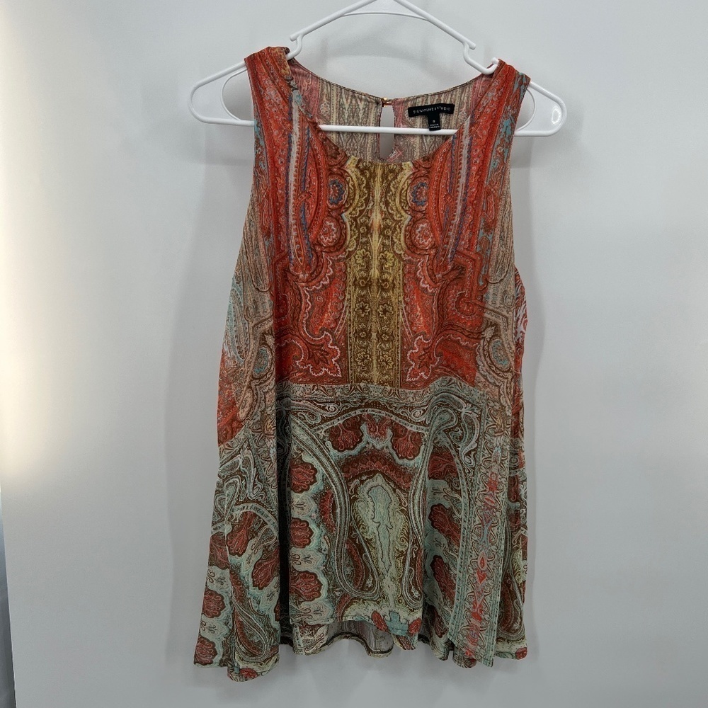Signature Studio sleeveless Blouse Size Small